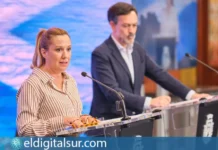 Rosa Dávila, presidenta del Cabildo de Tenerife, junto al vicepresidente insular, Lope Afonso