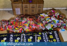Material intervenido por los agentes de la Policía Nacional durante la operación en el pub de Las Verónicas