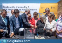 Acto de colocación de la primera piedra para iniciar las obras de la segunda fase de la vía Ofra-El Chorrillo en Tenerife