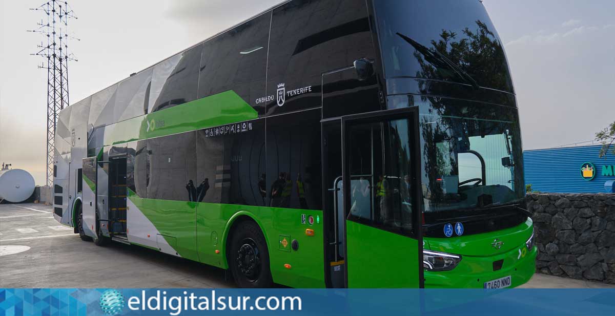 Guagua de dos pisos de Titsa