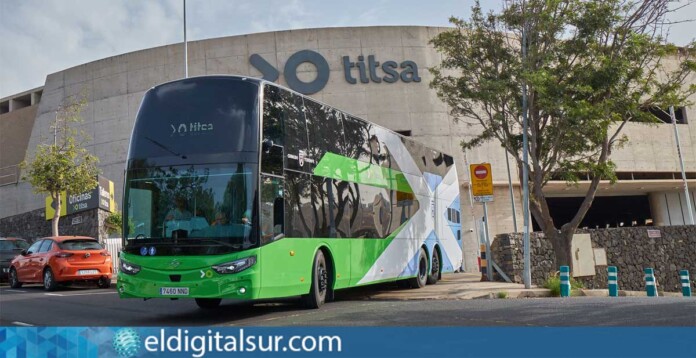 Guagua de dos pisos de Titsa