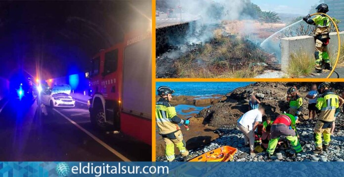 Actuaciones-Bomberos-de-Tenerife-060726 Bomberos de Tenerife durante diversas intervenciones