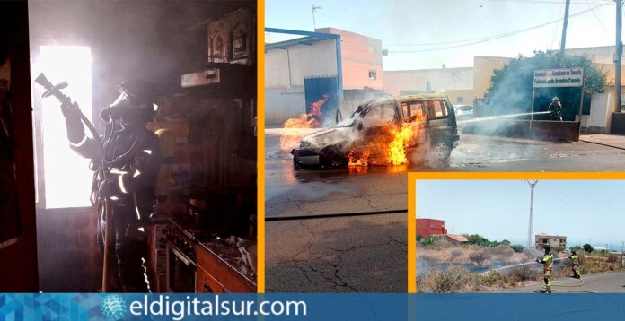 Bomberos de Tenerife en diversas actuaciones