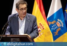 Antonio Martinón durante la inauguración de la 33ª Universidad de Verano de Adeje