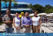 Presentación del Club de Manri en el Parque Marítimo de Santa Cruz