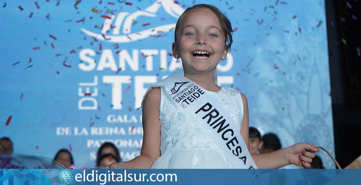 Aurora-Ariel-Naaktgebor-Onuta-230726 Aurora Ariel Naaktgebor Onuta, tras su proclamación como Reina Infantil de las Fiestas Patronales de Santiago del Teide 2026