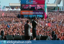 Farruko durante su actuación en el Cook Music Fest de Santa Cruz de Tenerife