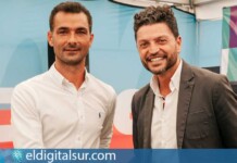 José María de la Cova, promotor del Cook Music Fest, y Jorge Raheb, responsable comercial de Baleària Canarias