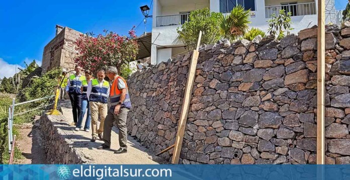 Obras de emergencia en Anaga tras la borrasca Therese