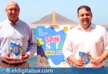 José Domingo Regalado y Carlos Abismael Díaz, durante la presentación de la 33ª edición de Sansofé