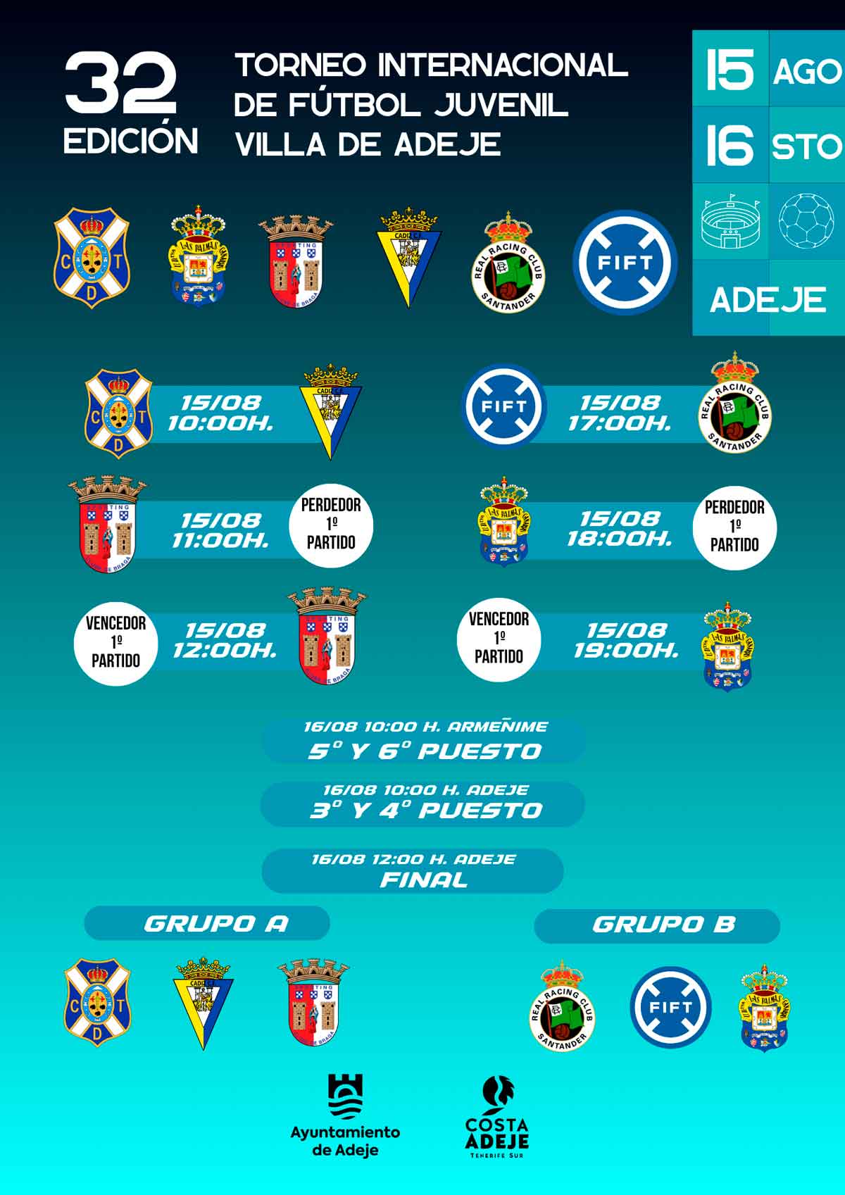 Cartel del Torneo Juvenil de Fútbol de Adeje 2026