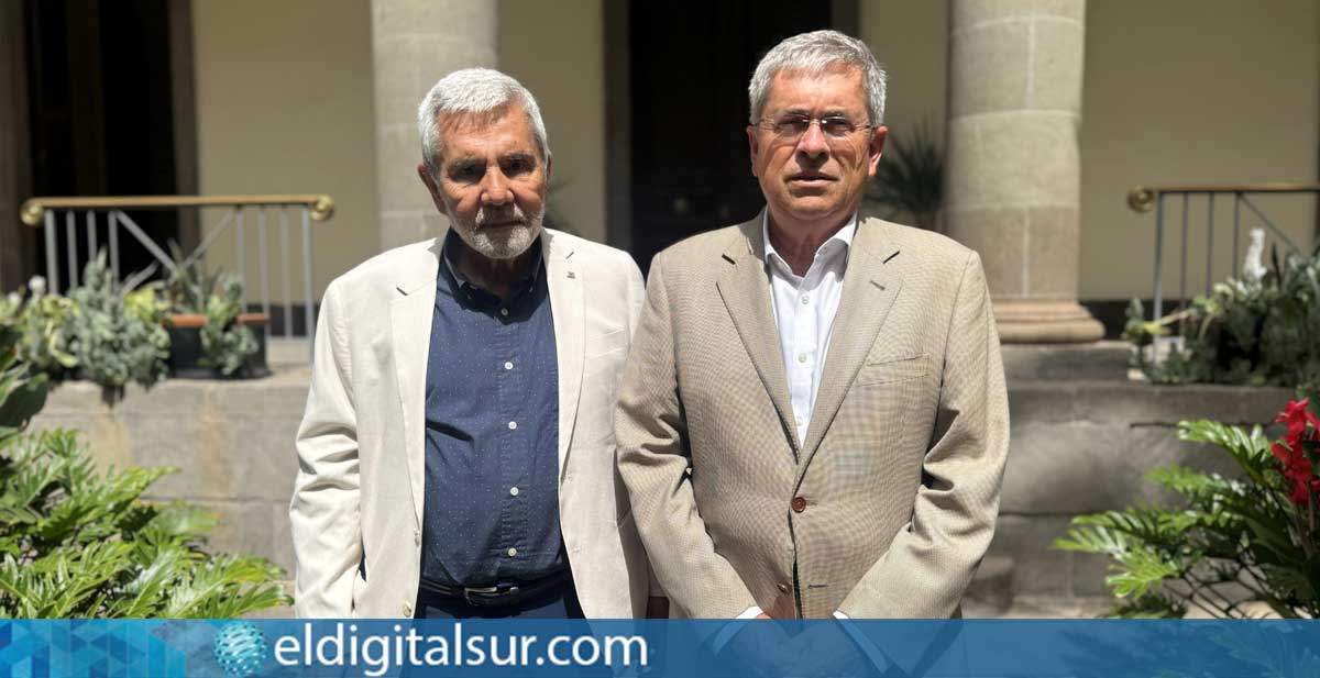 José Miguel Rodríguez Fraga y Marco Aurelio Pérez, presidente y vocal de la Asociación de Municipios Turísticos de Canarias (AMTC), respectivamente