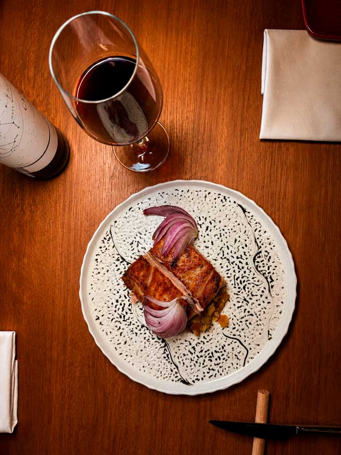 Plato de autor elaborado por el chef Abel Ferrándiz