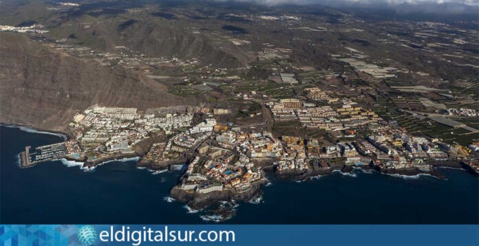 Vista aérea de Santiago del Teide