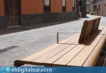 Nuevos bancos instalados en el casco histórico de La Laguna
