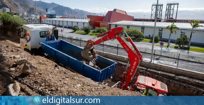 Obras de renovación de la avenida de Anaga