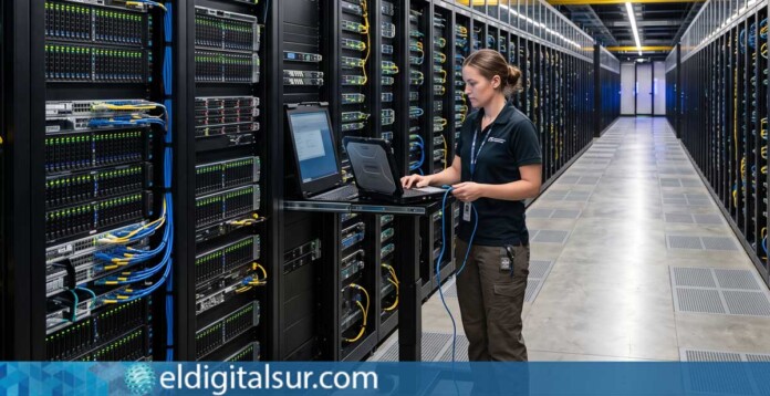 Imagen de archivo de un centro de datos