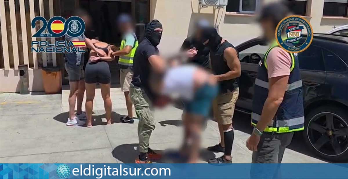 detenidos-policia-nacional-140826 omento de la detención de uno de los fugitivos buscados por las autoridades húngaras en el sur de Tenerife