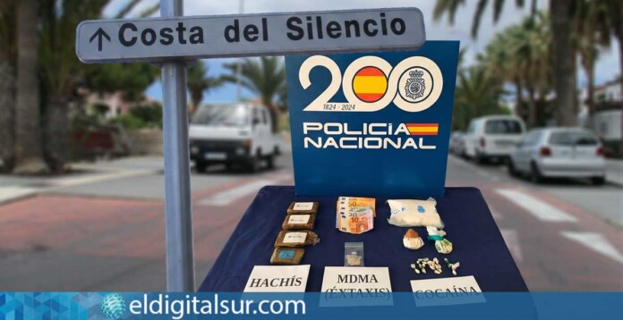 drogas-040826 Sustancias estupefacientes incautadas por la Policía Nacional durante el operativo en Costa del Silencio