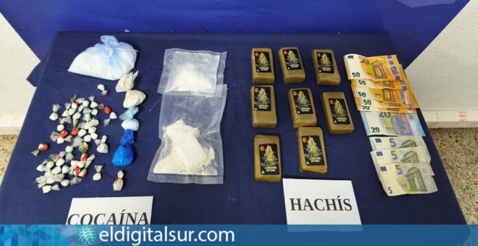 Droga incautada por la Policía Nacional durante el operativo contra el tráfico de cocaína y hachís en San Cristóbal de La Laguna