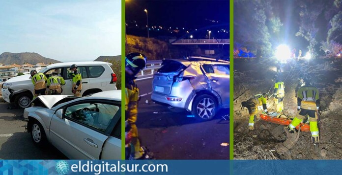 Bomberos intervienen en varios accidentes