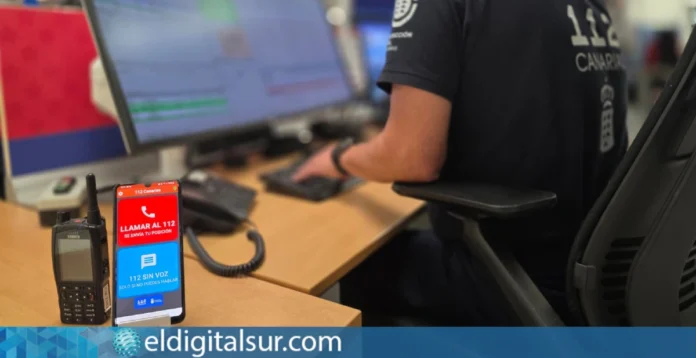 La App 112 Canarias facilita el contacto con emergencias mediante chat y geolocalización GPS