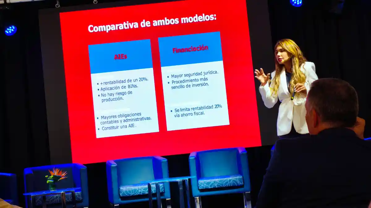 Carmen Aguado abordó durante la ponencia las diferentes fórmulas