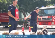 Escolares participan en talleres de prevención de incendios en Santa Cruz