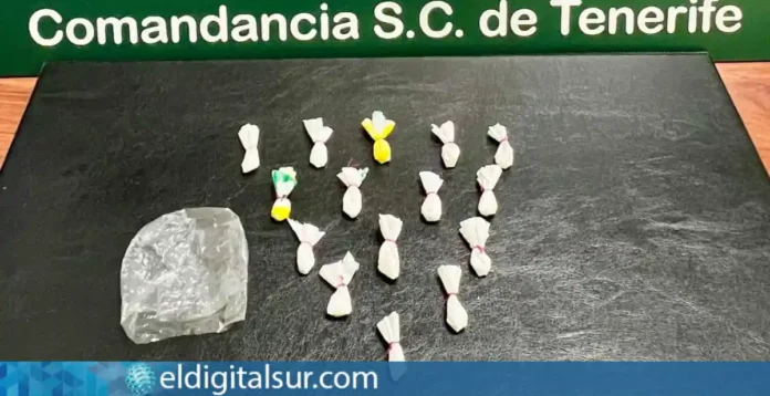 cocaina 070926 15 dosis de cocaína intervenidas por la Guardia Civil durante la romería de Arafo