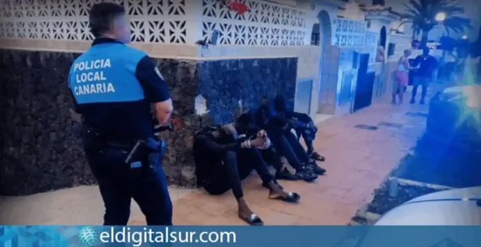Los cuatro jóvenes fueron detenidos por la Policía Local de Arona tras ser localizados en el interior de la vivienda durante el operativo desplegado en Costa del Silencio