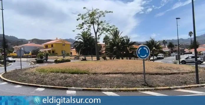 Imagen actual de las rotondas de Tegueste
