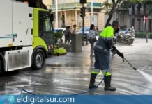 Operativo de limpieza en Santa Cruz de Tenerife