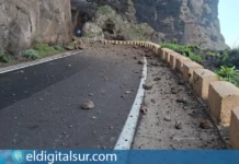 Desprendimiento de grandes rocas corta el acceso a Punta de Teno