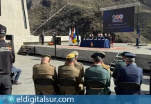Acto de los Santos Ángeles Custodios en la plaza de España de Adeje
