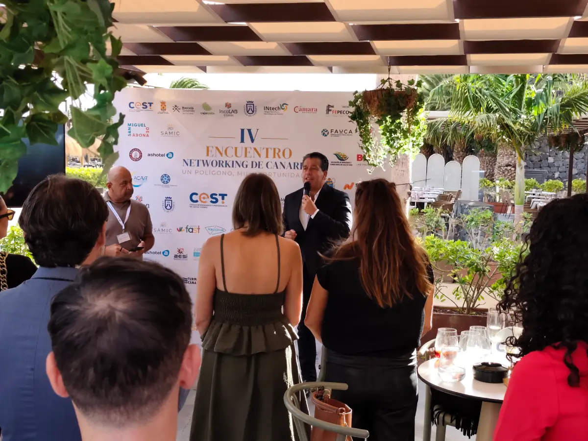 El presidente del Círculo de Empresarios y Profesionales del Sur de Tenerife (CEST), Francisco Javier Cabrera Amador