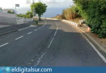 Carretera TF-351, entre San Juan de la Rambla y La Guancha