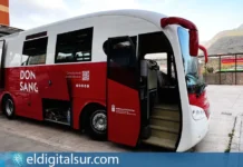 Unidad móvil de donación de sangre