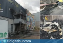 Varios de los elementos quemados en los cinco incendios investigados por la Guardia Civil en San Miguel de Abona