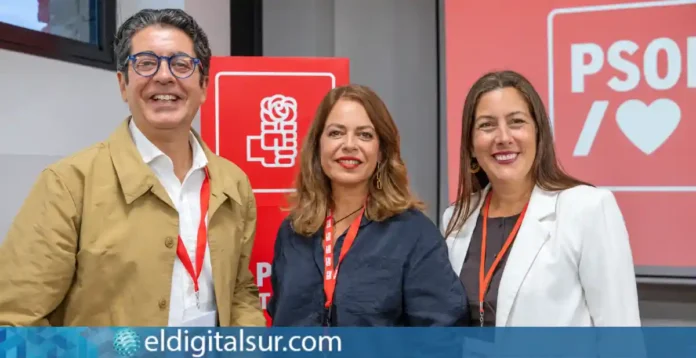 Pedro Martín, Tamara Raya y Alicia Álvarez, de izquierda a derecha