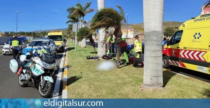 Fallece un motorista en Los Cristianos