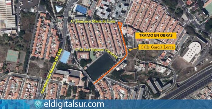 Obras de Asfaltado C/ Somosierra - Santa Cruz de Tenerife.