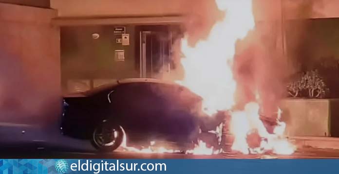 coche lujo arde Arona ajuste de cuentas