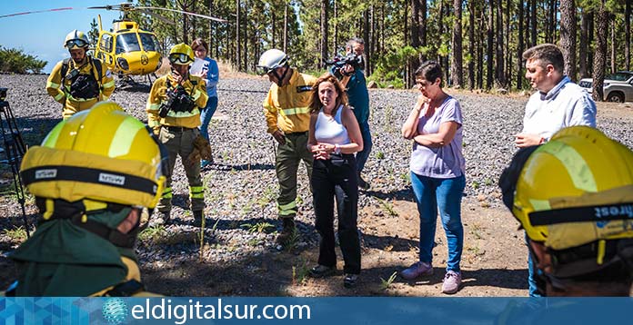 Operativo Brifor contra altas temperaturas e incendios forestales en tenerife