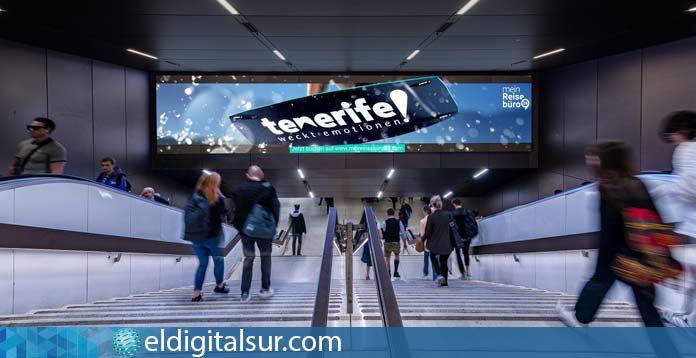 Estación Múnich - Alemania, campaña publicitaria de Tenerife
