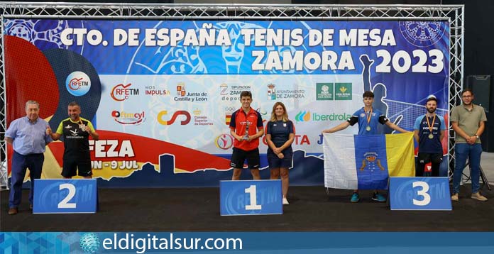 Cinco medallas para el tenis de mesa adaptado canario en el Campeonato de España