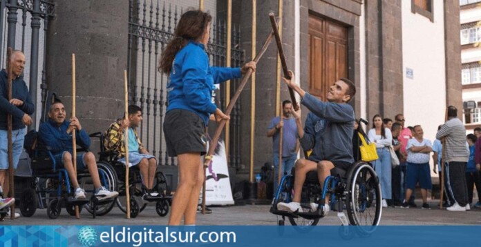 Lucha del garrote Canaria