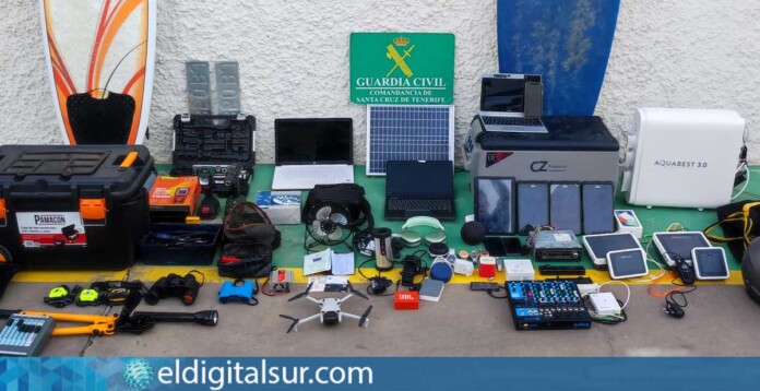 Objetos sustraídos y recuperados por la Guardia Civil