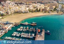 Playa de Los Cristianos, en Arona