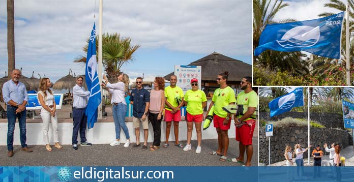 banderas azules en las playas de El Duque y Torviscas