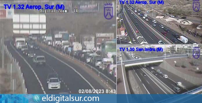 accidente trafico granadilla aeropuerto de Tenerife Sur